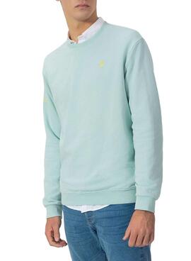 Sweatshirt El Pulpo Basic in Türkis für Männer