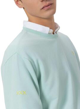 Sweatshirt El Pulpo Basic in Türkis für Männer