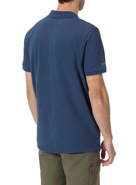 Poloshirt El Pulpo basic in Marineblau für Herren.