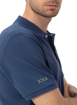 Poloshirt El Pulpo basic in Marineblau für Herren.