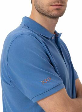 Polo El Pulpo Basic-Blau für Herren