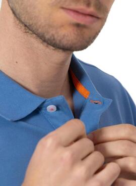 Polo El Pulpo Basic-Blau für Herren