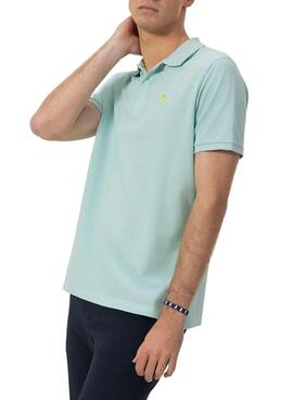 Poloshirt El Pulpo in Basic-Türkis für Männer