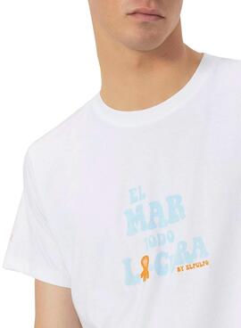 T-shirt El Pulpo Das Meer Heilt Alles weiß für Herren