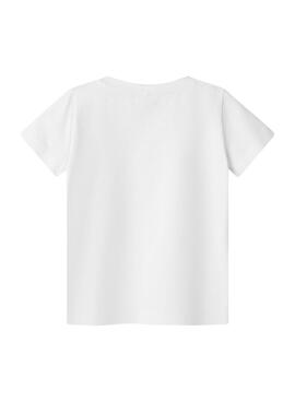 T-Shirt Name It Vibbi in Weiß für Mädchen
