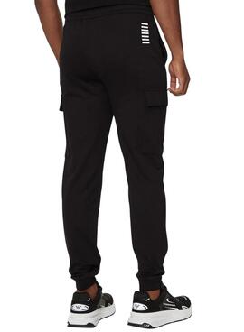 Hose Emporio Armani Cargo EA7 Schwarz für Herren