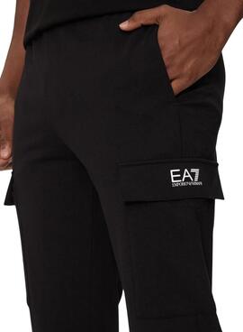Hose Emporio Armani Cargo EA7 Schwarz für Herren