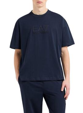 T-Shirt Emporio Armani EA7 in Marineblau für Herren