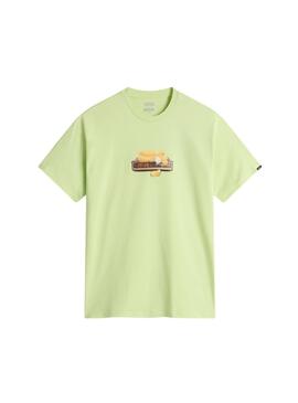 Grünes Vans Times Up T-Shirt für Herren