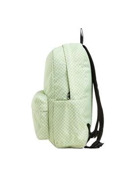 Rucksack Vans Old Skool Check grün für Damen und Herren