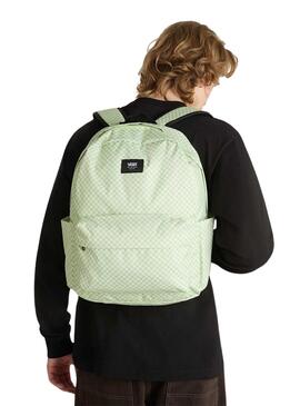 Rucksack Vans Old Skool Check grün für Damen und Herren