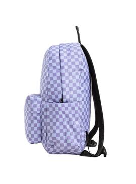 Rucksack Vans Old Skool Check lila für Damen und Herren.