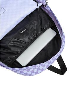 Rucksack Vans Old Skool Check lila für Damen und Herren.
