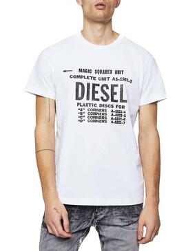 T-Shirt Diesel T-Diego-B6 Weiß Herren
