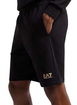 Bermuda Emporio Armani EA7 Core Identity Schwarz für Herren