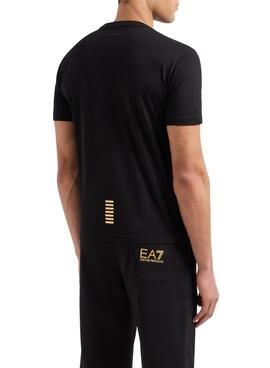 T-Shirt Emporio Armani EA7 Core Identity schwarz für Herren