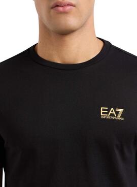 T-Shirt Emporio Armani EA7 Core Identity schwarz für Herren
