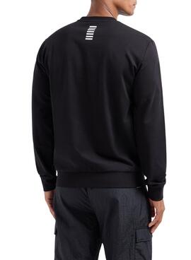 Sweatshirt Emporio Armani EA7 Core Identity Schwarz für Herren