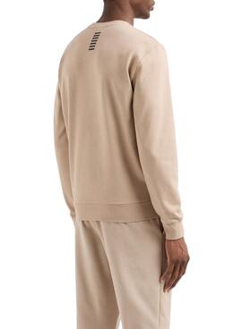Sweatshirt Emporio Armani EA7 Core Identity in Toasted für Herren.