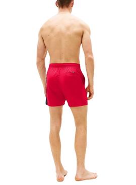 Badehose Tommy Hilfiger Dreifarben Rot für Herren