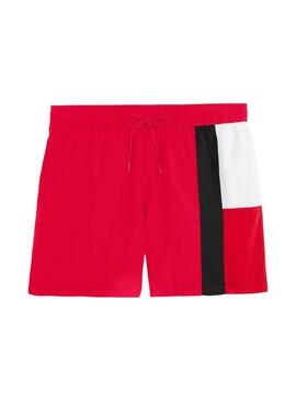 Badehose Tommy Hilfiger Dreifarben Rot für Herren