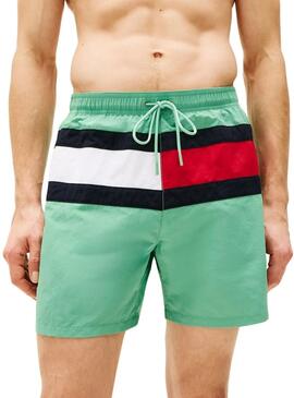 Badehose Tommy Hilfiger Drawsting in Grün für Herren.