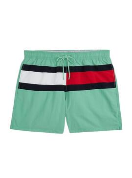 Badehose Tommy Hilfiger Drawsting in Grün für Herren.