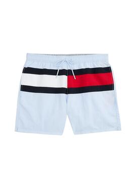Badeshorts Tommy Hilfiger Drawsting Hellblau für Herren