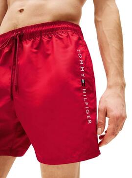 Badehose Tommy Hilfiger Medium Drawsting rot für Herren