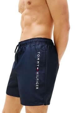 Badehose Tommy Hilfiger Medium Drawsting in Marineblau für Herren