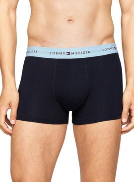 Pack Boxers Tommy Hilfiger marineblau für Herren.