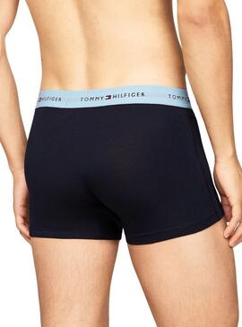 Pack Boxers Tommy Hilfiger marineblau für Herren.