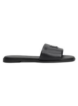 Sandalen Tommy Hilfiger Logo Schwarz für Damen