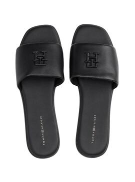 Sandalen Tommy Hilfiger Logo Schwarz für Damen