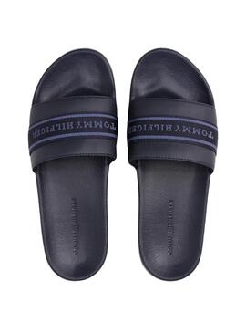 Tommy Hilfiger Poolside Marineblau Zehentrenner für Damen