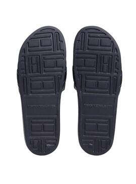 Tommy Hilfiger Poolside Marineblau Zehentrenner für Damen