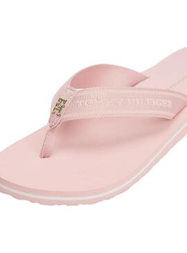 Tommy Hilfiger Webbing Flip-Flops in Rosa für Frauen