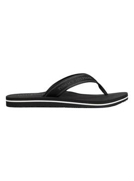 Tommy Hilfiger Webbing Flip-Flops in Schwarz für Frauen