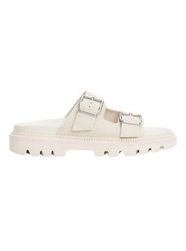 Sandalen Tommy Jeans Double Strap weiß für Frauen