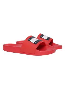Flip flops Tommy Jeans Pool Slide  in Rot für Frauen