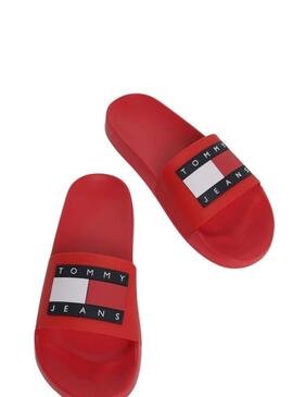 Flip flops Tommy Jeans Pool Slide  in Rot für Frauen