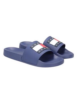 Flip-Flops Tommy Jeans Pool Slide blau für Frauen