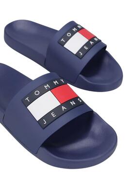 Flip-Flops Tommy Jeans Pool Slide blau für Frauen