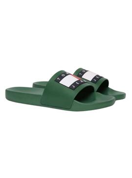 Flip Flops  Tommy Jeans Pool Slide in Grün für Herren