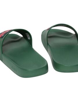 Flip Flops  Tommy Jeans Pool Slide in Grün für Herren