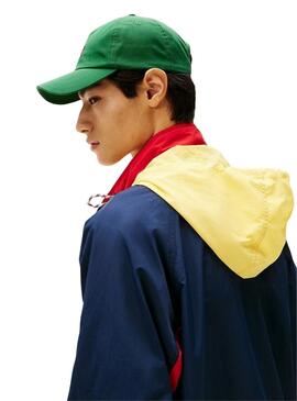 Jacke Tommy Jeans Color Block in Marineblau für Herren