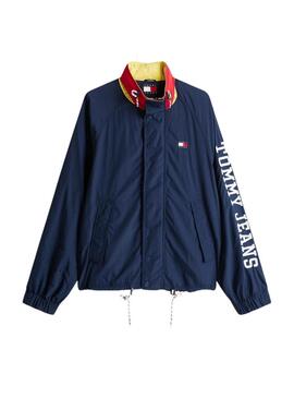 Jacke Tommy Jeans Color Block in Marineblau für Herren