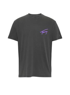 T-Shirt Tommy Jeans Faded Anthrazit für Männer