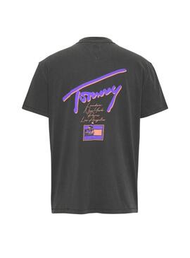 T-Shirt Tommy Jeans Faded Anthrazit für Männer