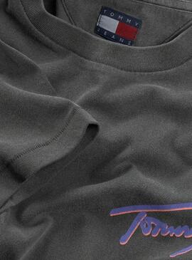 T-Shirt Tommy Jeans Faded Anthrazit für Männer